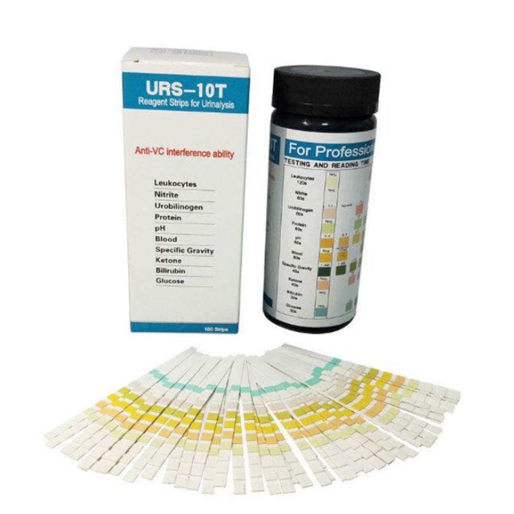 QWE-100 Strips URS-10T Urinaly - đánh giá và giá Urinalysis Reagent Strip