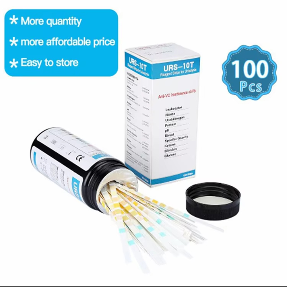 100 Strips URS-10T Urine Test  - đánh giá và giá Urinalysis Reagent Strip